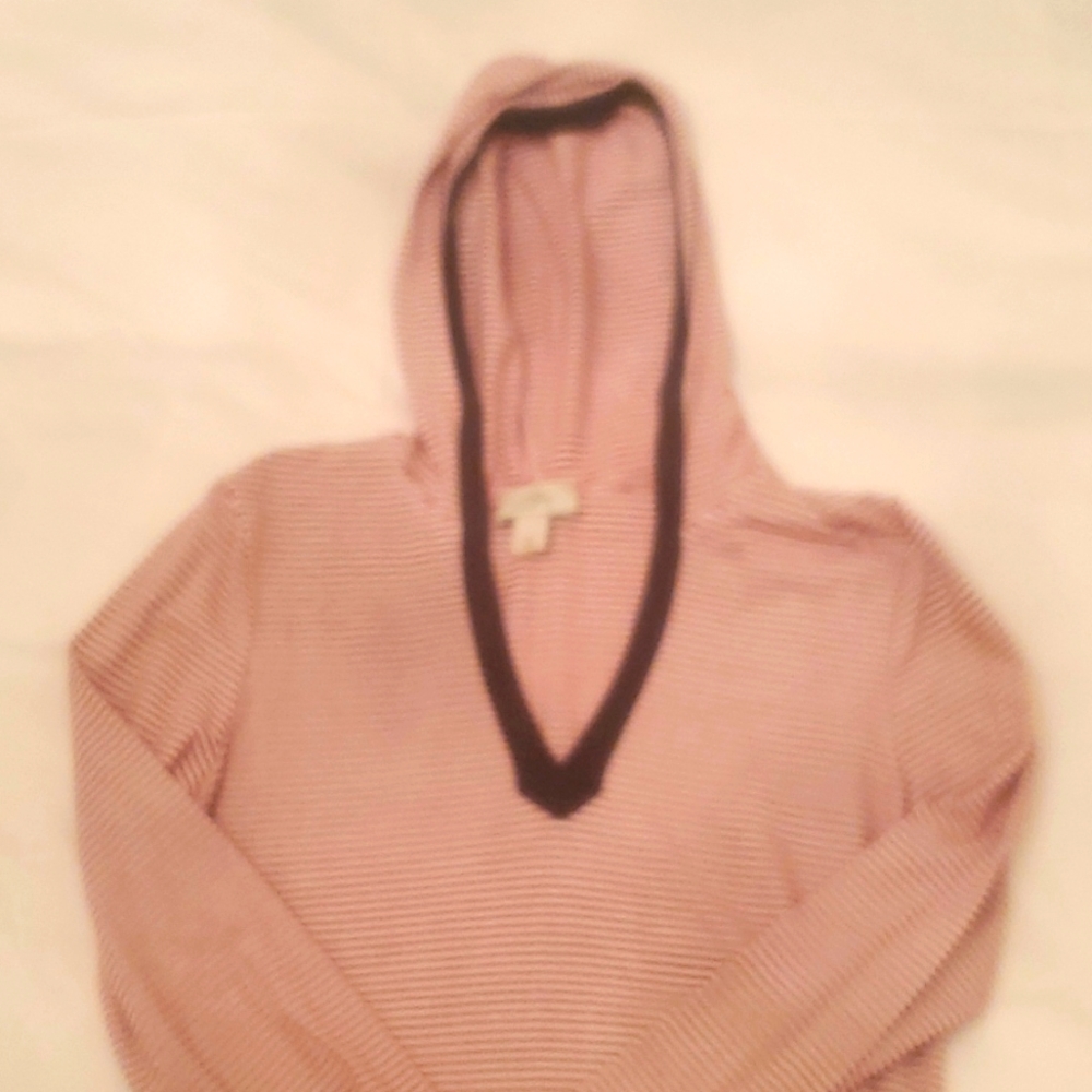 Ann Taylor Loft Long Sleeve Hooded Pullover